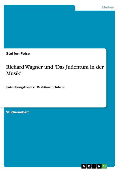 Produktbild: Richard Wagner und 'Das Judentum in der Musik'