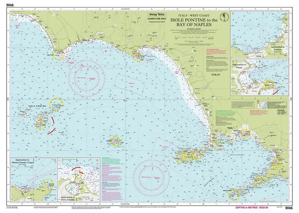 Produktbild: M46 Isole Pontine to the Bay of Naples, Imray Chart