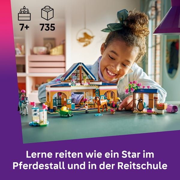 Produktbild: LEGO Friends 42688 Pferdestall und Reitschule, Pferdefiguren Spielset