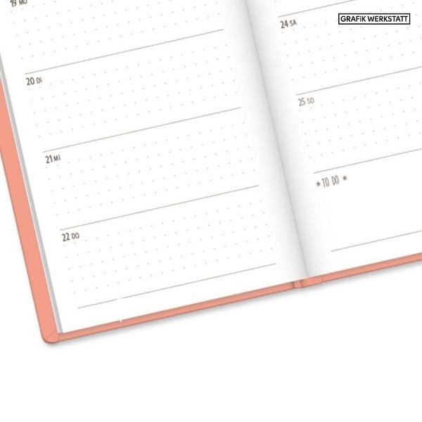 Produktbild: Terminplaner Lederlook 2027 Peach