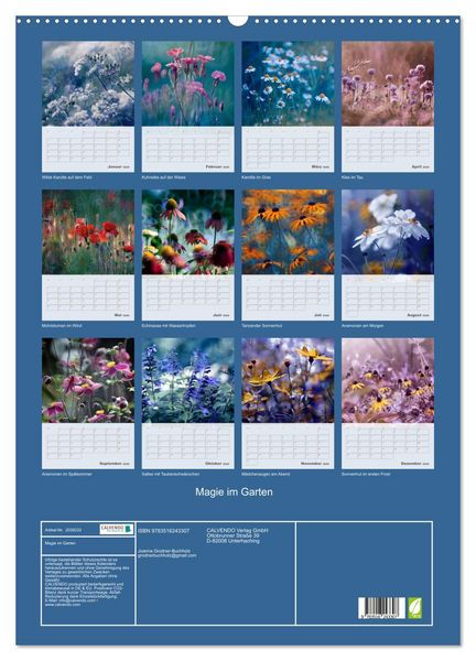 Produktbild: Magie im Garten (Wandkalender 2026 DIN A2 hoch), CALVENDO Monatskalender