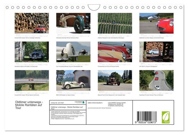 Produktbild: Oldtimer unterwegs - Mobile Rarit&auml;ten auf Tour (Wandkalender 2026 DIN A4 quer), CALVENDO Monatskalender