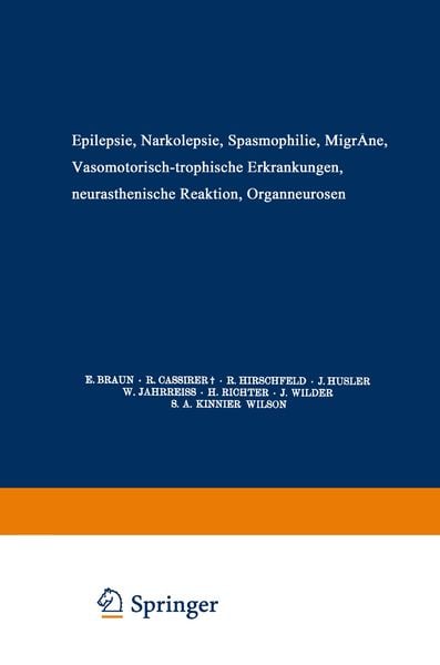 Produktbild: Epilepsie &middot; Narkolepsie Spasmophilie &middot; Migr&auml;ne Vasomotorisch-Trophische Erkrankungen Neurasthenische Reaktion Organneurosen