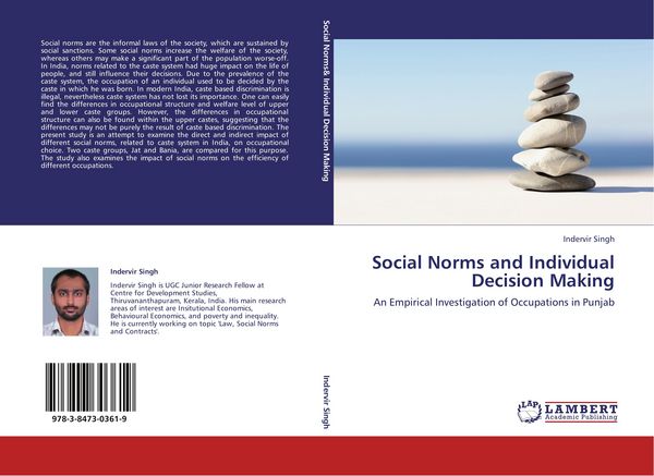 Produktbild: Social Norms and Individual Decision Making