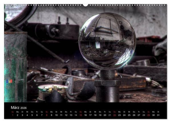 Produktbild: Verlassene Orte - Die Lokomotivwerkstatt (Wandkalender 2026 DIN A2 quer), CALVENDO Monatskalender