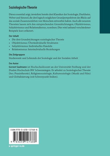 Produktbild: Soziologische Theorie