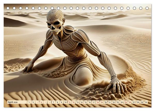 Produktbild: Sandige Visionen (Tischkalender 2026 DIN A5 quer), CALVENDO Monatskalender