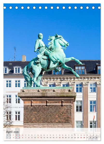 Produktbild: KOPENHAGEN Idylle und Historie (Tischkalender 2026 DIN A5 hoch), CALVENDO Monatskalender