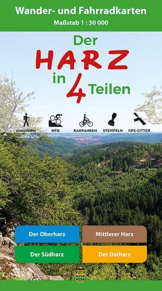 Der Harz in 4 Teilen, Set von , Schmidt-Buch-Vlg, 978-3-936185-76-8