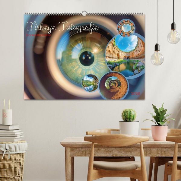 Produktbild: Fisheye Fotografie (Wandkalender 2026 DIN A2 quer), CALVENDO Monatskalender