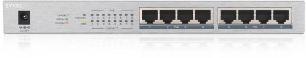 Produktbild: ZyXEL GS1008HP-EU0101F GS1008-HP Netzwerk Switch 8 Port 2000MBit/s PoE-Funktion