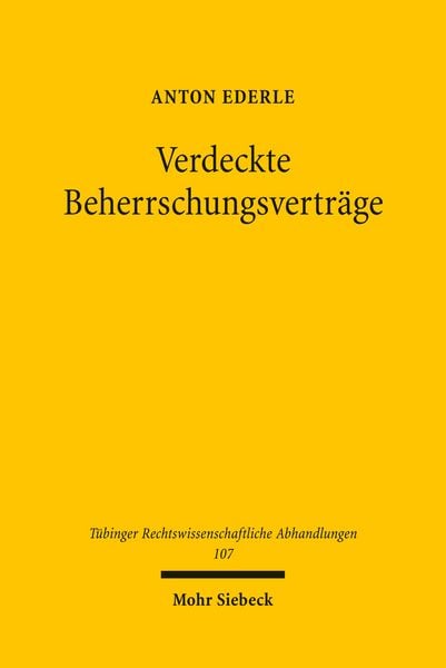 Produktbild: Verdeckte Beherrschungsvertr&auml;ge