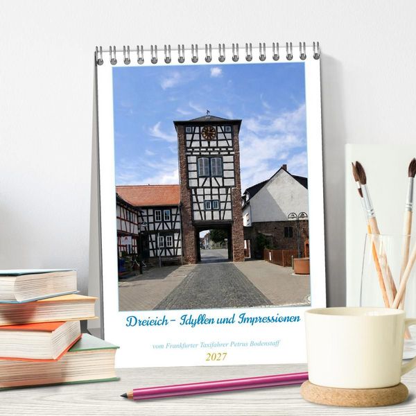 Produktbild: Dreieich Idyllen und Impressionen (Tischkalender 2027 DIN A5 hoch), CALVENDO Monatskalender