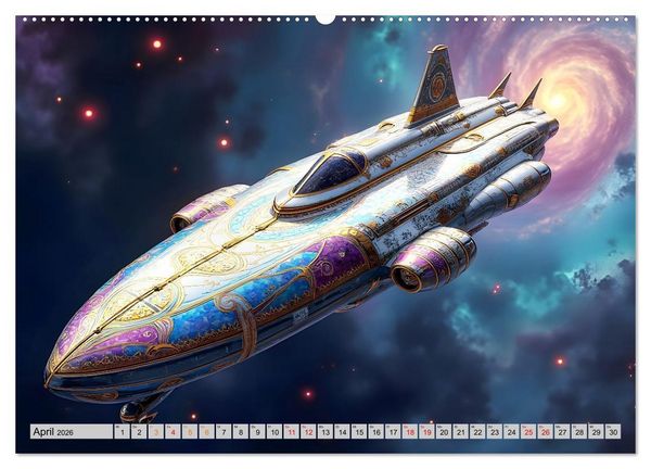 Produktbild: Kosmische Extravaganz (Wandkalender 2026 DIN A2 quer), CALVENDO Monatskalender