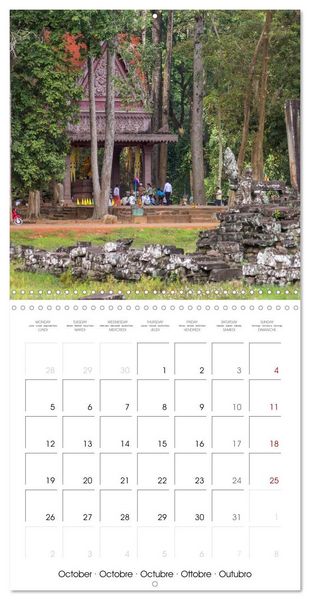 Produktbild: ANGKOR, TEMPLE IN THE JUNGLE (Wall Calendar 2026 12 &times; 12 Inch) CALVENDO 12 Month Wall Calendar