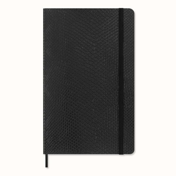Produktbild: Moleskine Vegea Boa Notizbuch Large/A5 liniert weicher Einband schwarz in Box