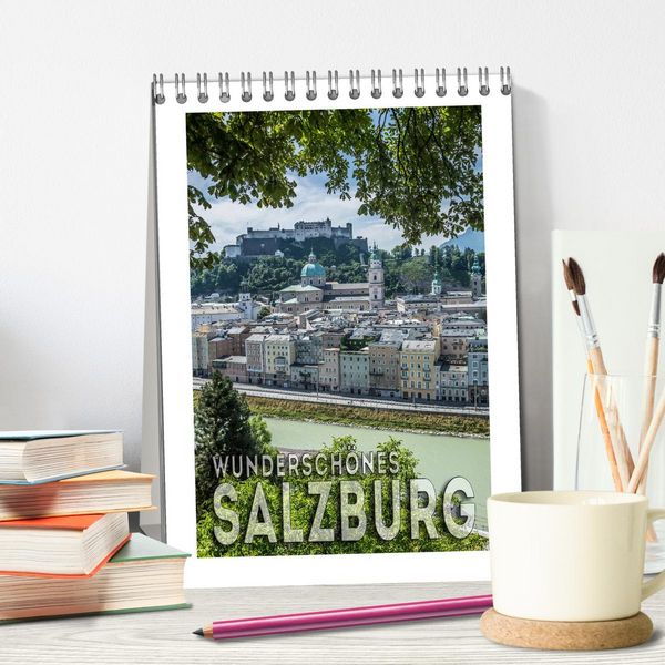 Produktbild: Wundersch&ouml;nes SALZBURG (Tischkalender 2026 DIN A5 hoch), CALVENDO Monatskalender
