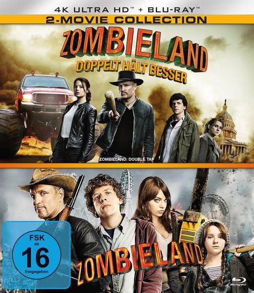 Produktbild: Zombieland 1 & 2 (2 4K Ultra HDs + 2 Blu-rays)