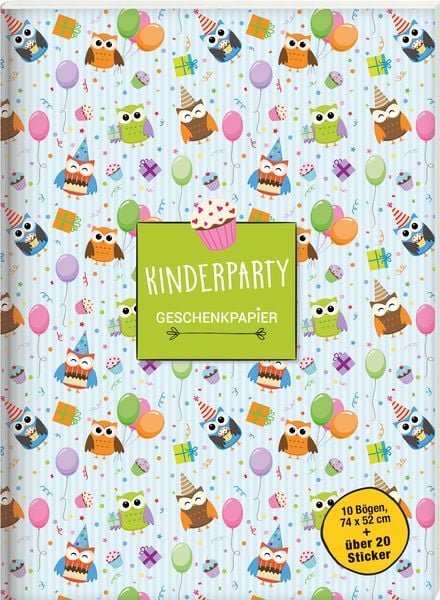 Geschenkpapierbuch. Kinderparty