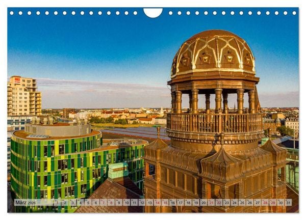 Produktbild: Malm&ouml; von oben (Wandkalender 2026 DIN A4 quer), CALVENDO Monatskalender