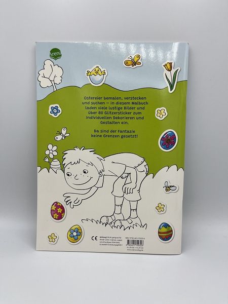 Produktbild: Mein sch&ouml;nstes Ostermalbuch mit Glitzerstickern (Mit &uuml;ber 80 Glitzerstickern)