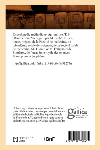 Produktbild: Encyclop&eacute;die m&eacute;thodique. Agriculture. T. 6 [Pommeli&egrave;re-Zuccagni] (&Eacute;d.1787-1821)