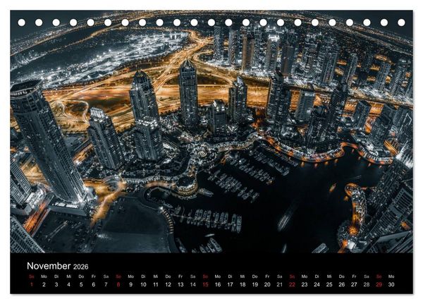 Produktbild: Dubai in Bildern (Tischkalender 2026 DIN A5 quer), CALVENDO Monatskalender