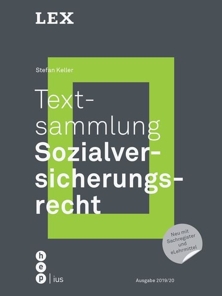 Produktbild: Textsammlung Sozialversicherungsrecht (Print inkl. eLehrmittel)