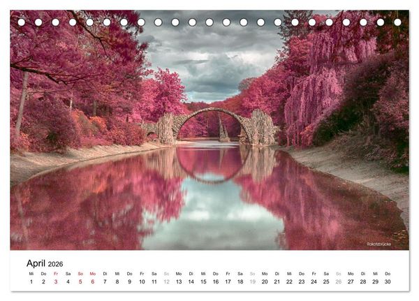 Produktbild: Die Lausitz durch den Infrarotfilter (Tischkalender 2026 DIN A5 quer), CALVENDO Monatskalender