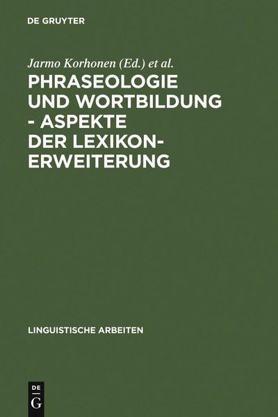 Produktbild: Phraseologie und Wortbildung - Aspekte der Lexikonerweiterung