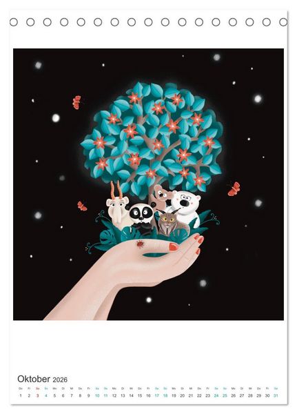 Produktbild: SAVE OUR TREES - B&auml;ume bedeuten Leben (Tischkalender 2026 DIN A5 hoch), CALVENDO Monatskalender