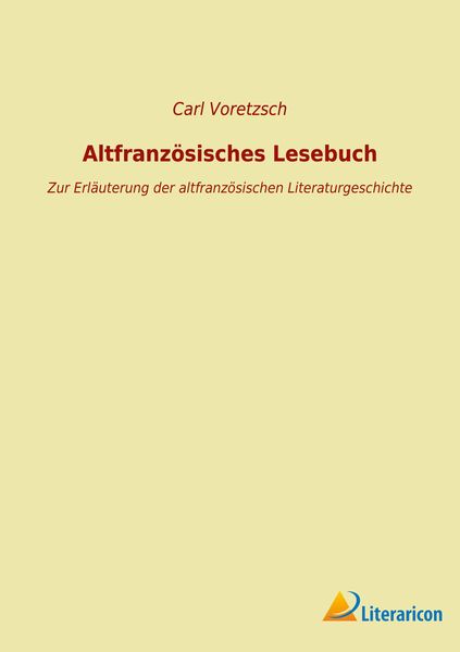 Produktbild: Altfranz&ouml;sisches Lesebuch