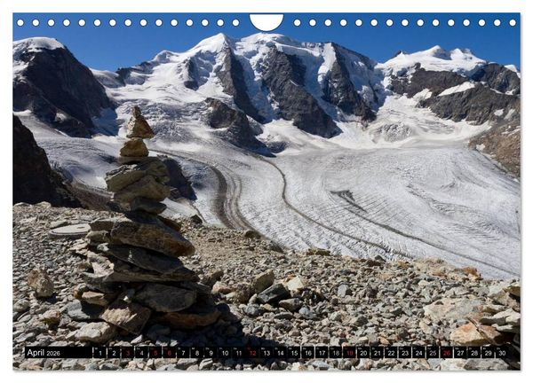 Produktbild: Fantastische Schweizer Bergwelt - Gipfel und Gletscher (Wandkalender 2026 DIN A4 quer), CALVENDO Monatskalender