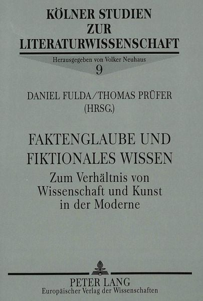 Produktbild: Faktenglaube und fiktionales Wissen