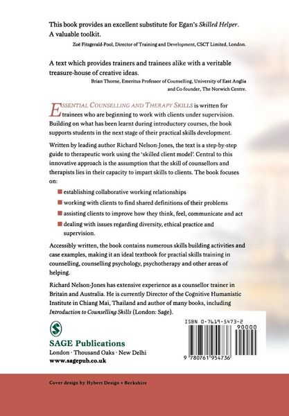 Produktbild: Essential Counselling and Therapy Skills