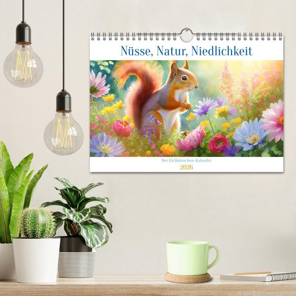 Produktbild: Der Eichh&ouml;rnchen-Kalender (Wandkalender 2026 DIN A4 quer), CALVENDO Monatskalender