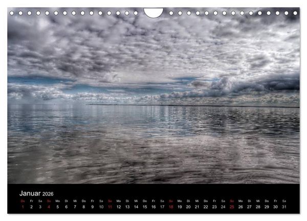 Produktbild: Zeit f&uuml;r... Insel Neuwerk - Himmel, Deiche, Watt und Meer (Wandkalender 2026 DIN A4 quer), CALVENDO Monatskalender