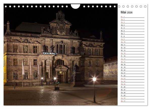Produktbild: Eine Nacht in Dresden (Wandkalender 2026 DIN A4 quer), CALVENDO Monatskalender