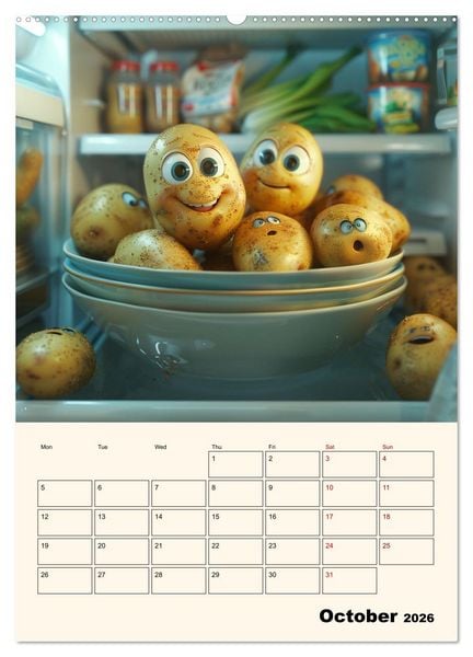 Produktbild: The Light ist still on in the Fridge (Wall Calendar 2026 DIN A2 portrait), CALVENDO 12 Month Wall Calendar