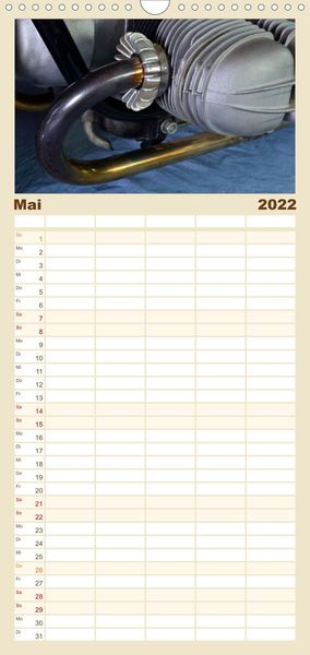Produktbild: Familienplaner BMW R69S (Wandkalender 2022 , 21 cm x 45 cm, hoch)