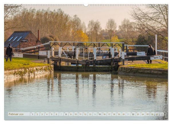Produktbild: Narrow Boating auf dem Grand Union Canal (hochwertiger Premium Wandkalender 2026 DIN A2 quer), Kunstdruck in Hochglanz