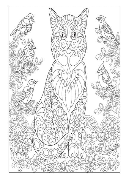 Produktbild: Mandala Malbuch Katzen f&uuml;r Kinder ab 8 Jahren, Teenager und Erwachsene mit 50 sch&ouml;nen Ausmalmotiven