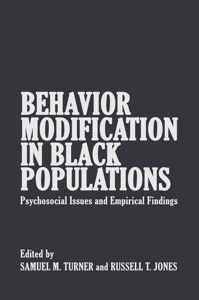 Produktbild: Behavior Modification in Black Populations