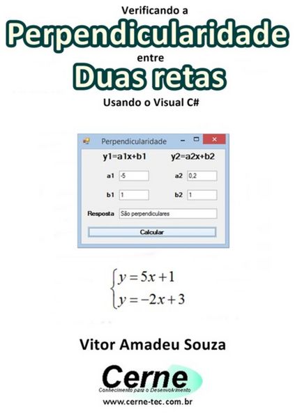 Produktbild: Verificando A Perpendicularidade Entre Duas Retas Usando O Visual C#
