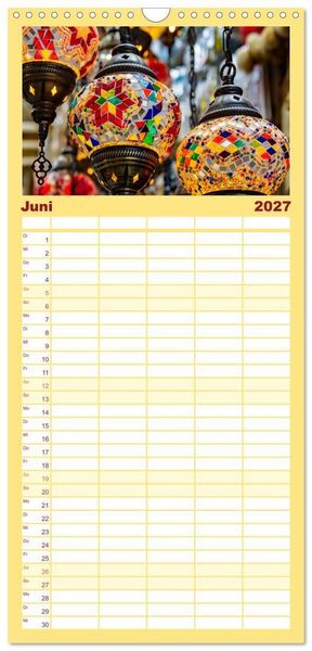 Produktbild: Familienplaner 2027 - Oman - Reiseziel Maskat und Salalah mit 5 Spalten (Wandkalender, 21 x 45 cm) CALVENDO