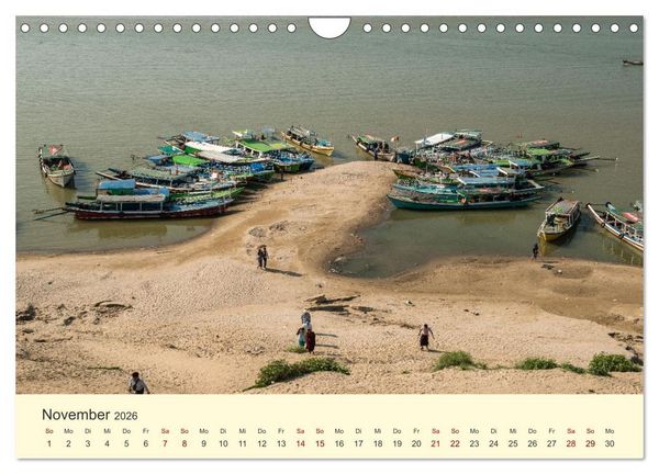 Produktbild: Leben in Myanmar (Wandkalender 2026 DIN A4 quer), CALVENDO Monatskalender