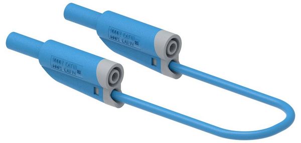 Produktbild: Electro PJP 2712-IEC-CD1-100BL Messleitung Bananenstecker 100cm Blau 1St.