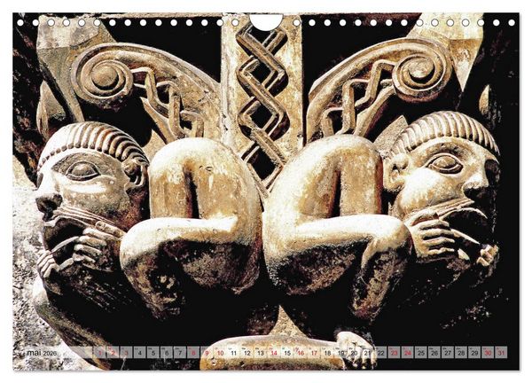 Produktbild: Lumi&egrave;re de cath&eacute;drale (Calendrier mural 2026 DIN A4 vertical), CALVENDO calendrier mensuel