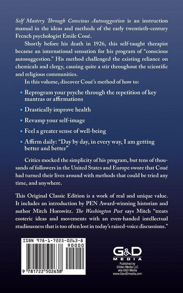 Produktbild: Self-Mastery Through Conscious Autosuggestion (Original Classic Edition)