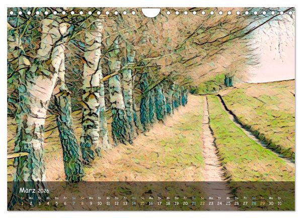 Produktbild: Surreales Farbspiel (Wandkalender 2026 DIN A4 quer), CALVENDO Monatskalender